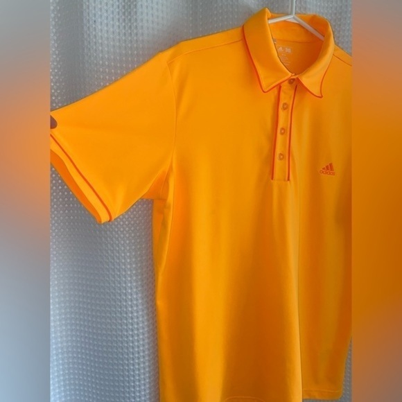 2/40 Men’s Adidas Golf polo shirt yellow orange‎ size medium - Picture 5 of 11